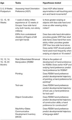 How Might the Relation of the Development of Hand Preferences to the Development of Cognitive Functions be Examined During Infancy: A Sketch?